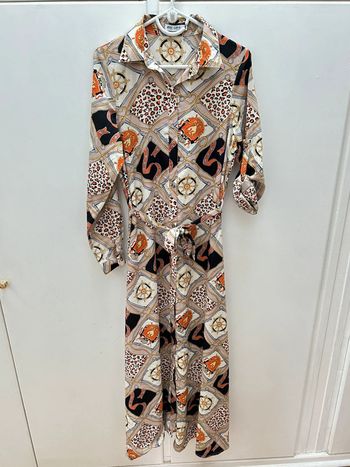 Robe longue chemise avec ceinture miss sara taille s m
