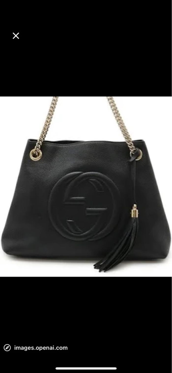 Sac GG noir et doré - photo numéro 2
