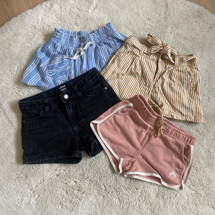 🌸 Lot de 4 shorts fille – Taille 5 ans – Kiabi 🌸