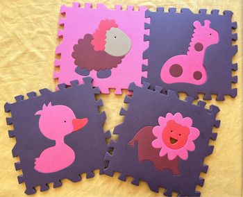 Lot de 4 dalles mousse originales
