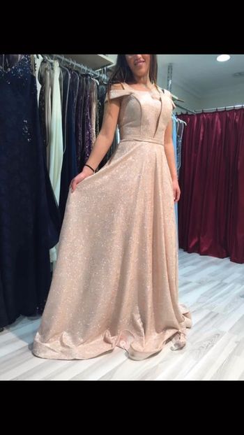Robe de soirée Rose pâle .