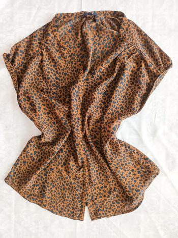 Blouse à imprimé léopard