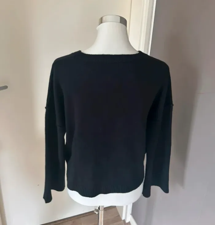 Bsb pull noir maille coupe oversize taille S - photo numéro 4