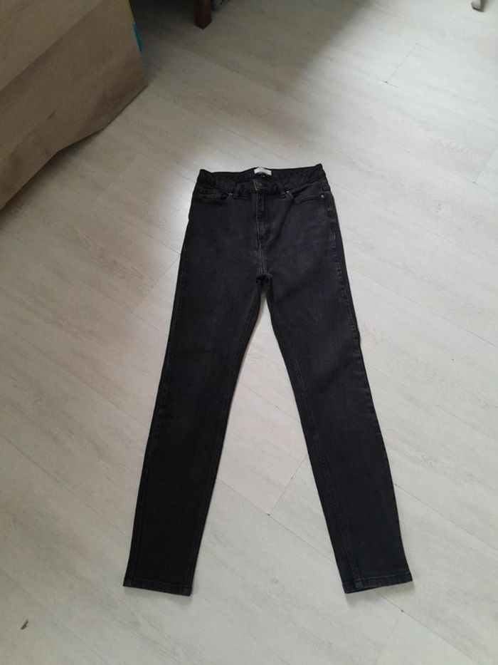 Jean slim taille haute galeries lafayette petit 38