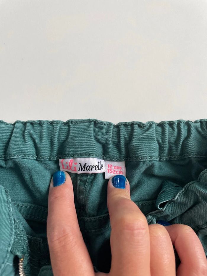 Pantalon taille 12 ans couleur vert marque Lili marelle - photo numéro 3