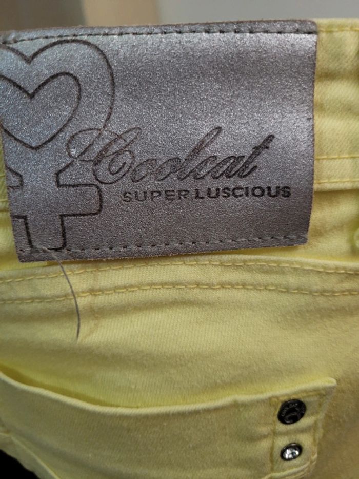 Jean jaune, taille 38 - photo numéro 7