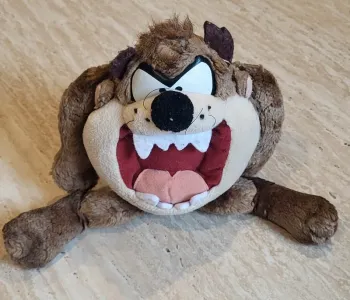 Peluche vintage Taz Looney Tunes Collector - Marron - Très bon état