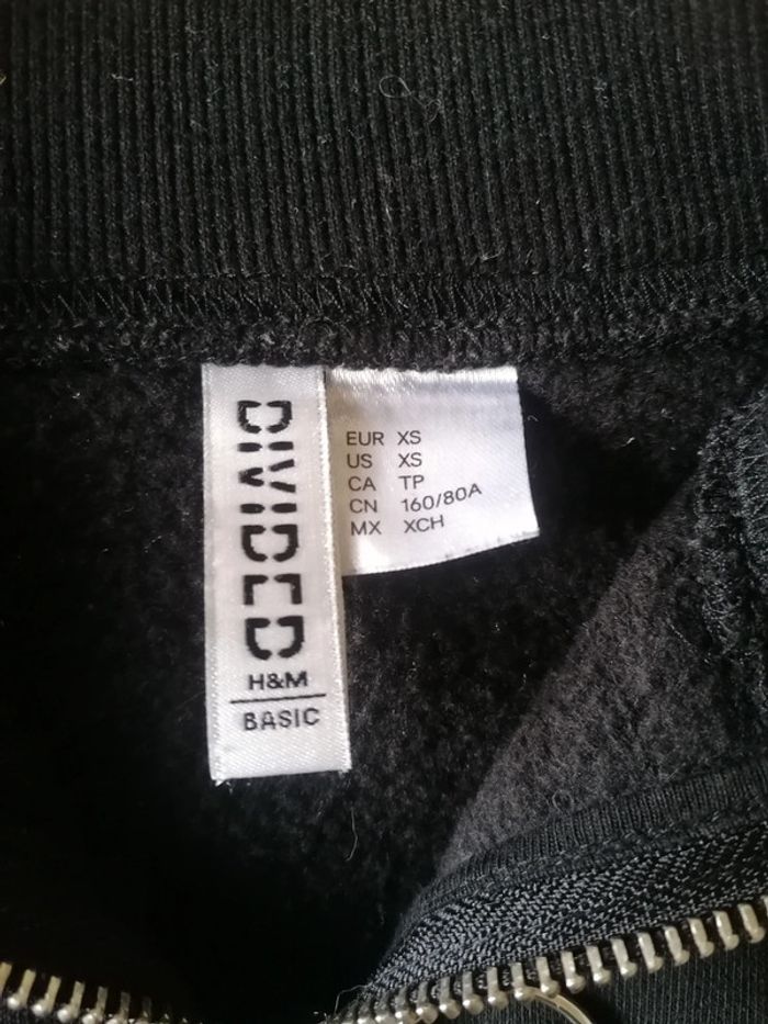 Pull à fermute éclair noir H&M - photo numéro 2