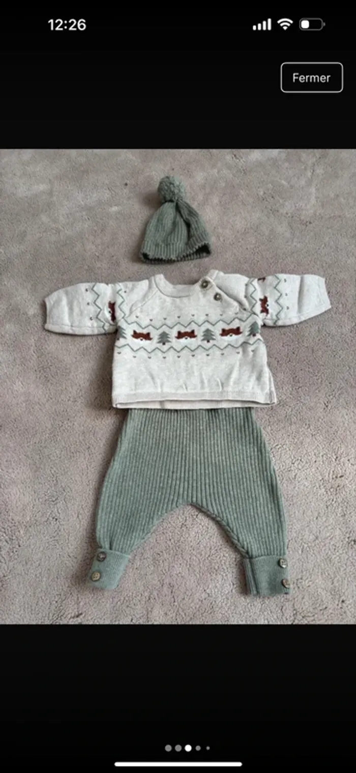 Lot vêtements bébé garçon 1 mois - photo numéro 3