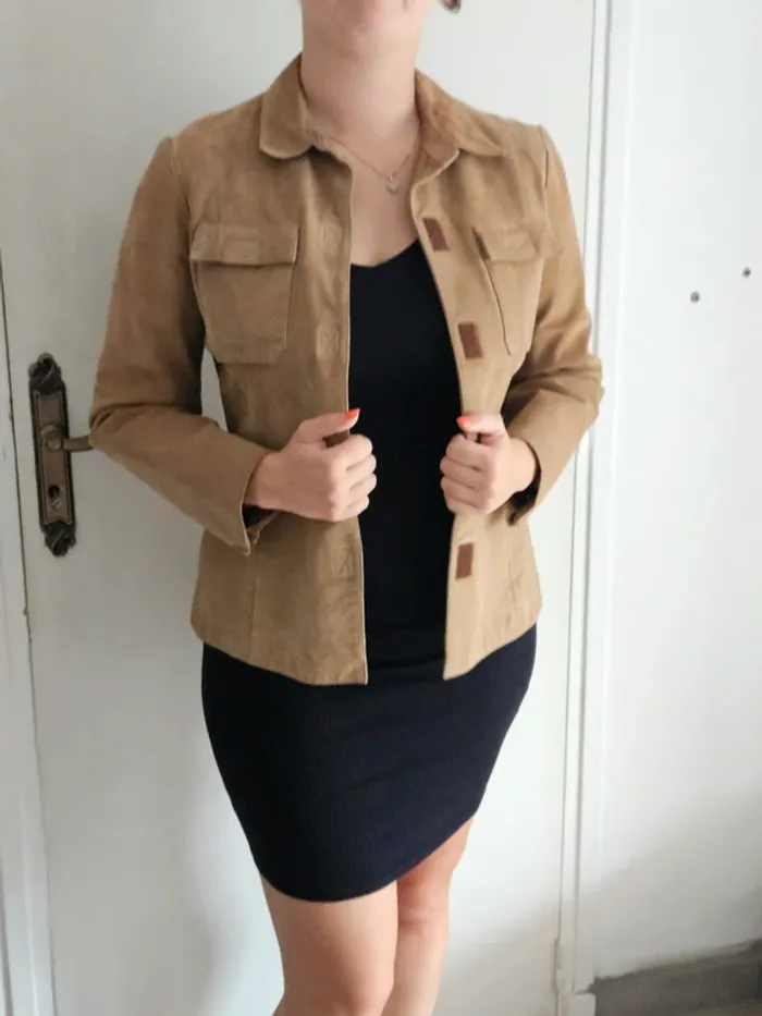 Veste camel daim