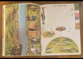 Ancien journal de mickey avec cadeau tableau happy birthday america N°1258 de 1976 vintage