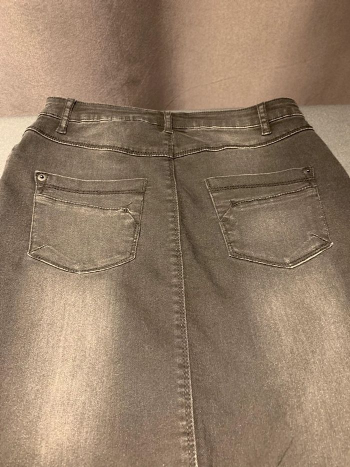 Jupe jeans noire - photo numéro 4