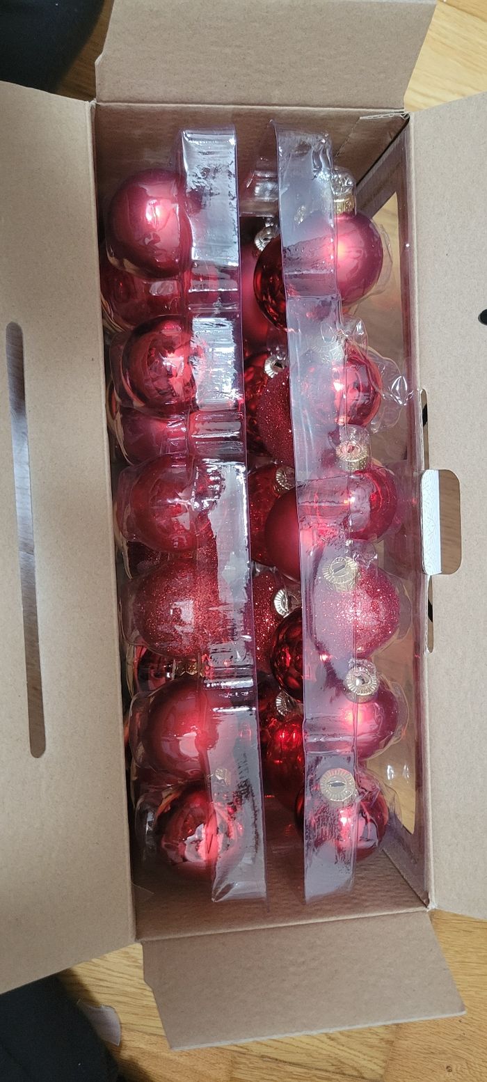 Coffret 42 boules de Noël - photo numéro 4