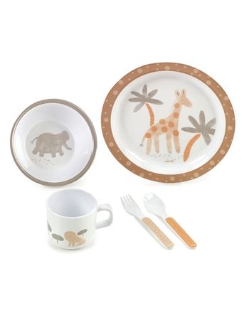 Set Vaisselle Girafe pour Bébé - Jané NEUF