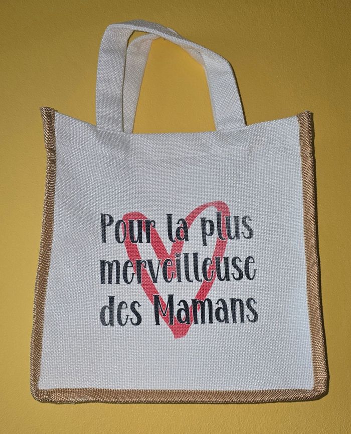 Sac en jute Fête des Mères - photo numéro 1