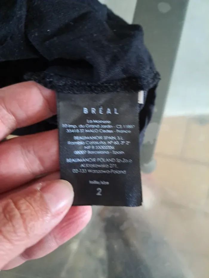 Débardeur noir asymétrique taille 2 bréal - photo numéro 9
