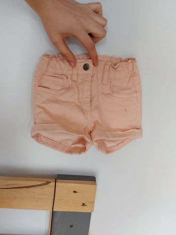 Short rose pâle 3 ans