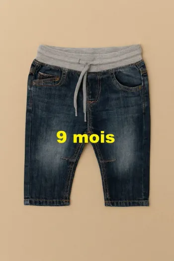 Jeans avec cordon Tape à l'oeil Taille 9 mois