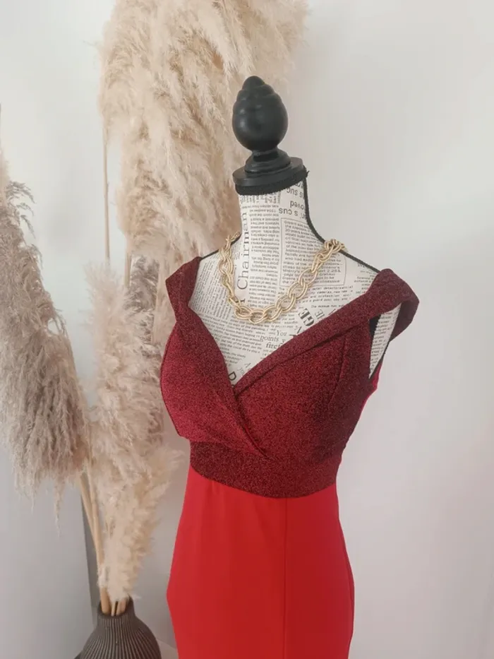 Magnifique robe de cérémonie longue taille M - photo numéro 2