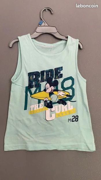 Tee shirt haut Disney Mickey Ride The Cirl Taille 2-4 ans
