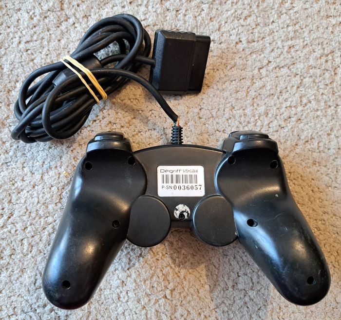 🎮 Manette Degriff'Soft noire Sony PlayStation 2 PS2 - photo numéro 2