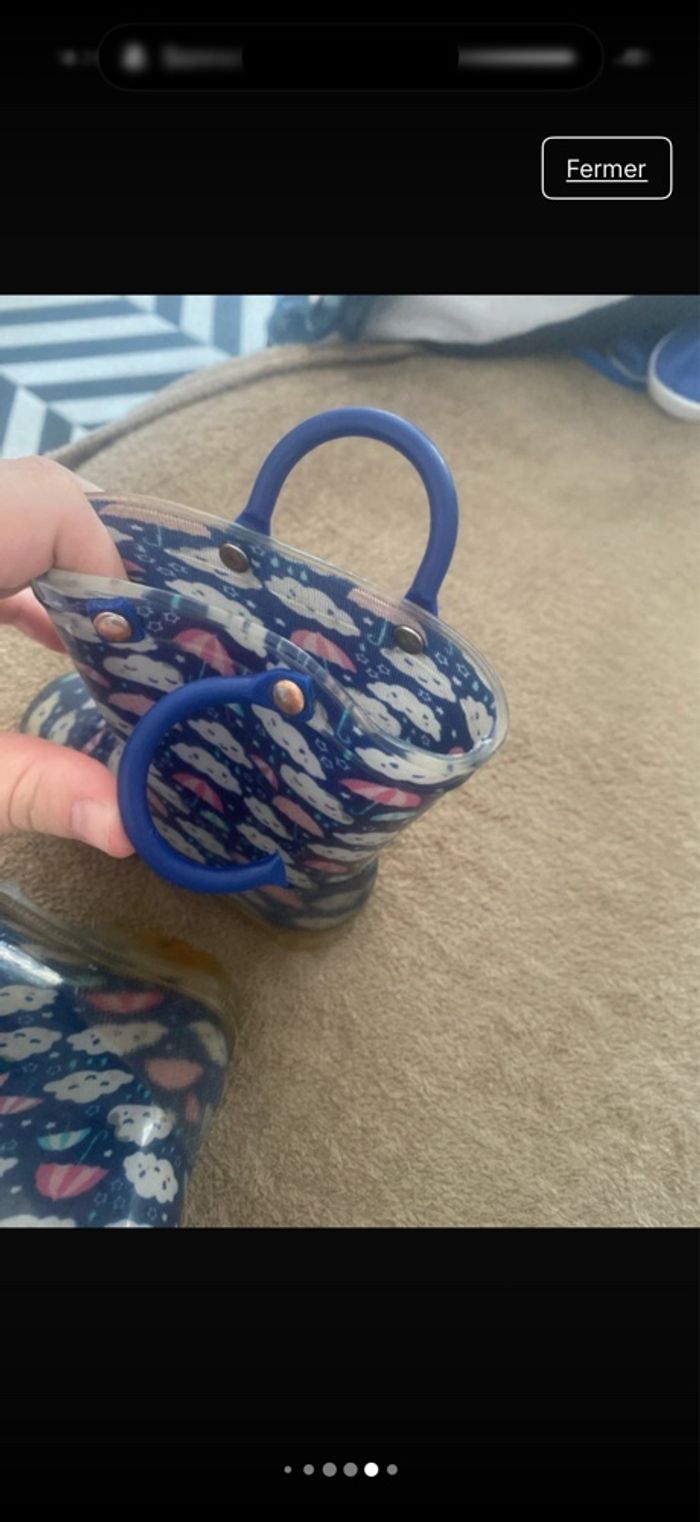 Botte de pluie fille taille 23 - photo numéro 3