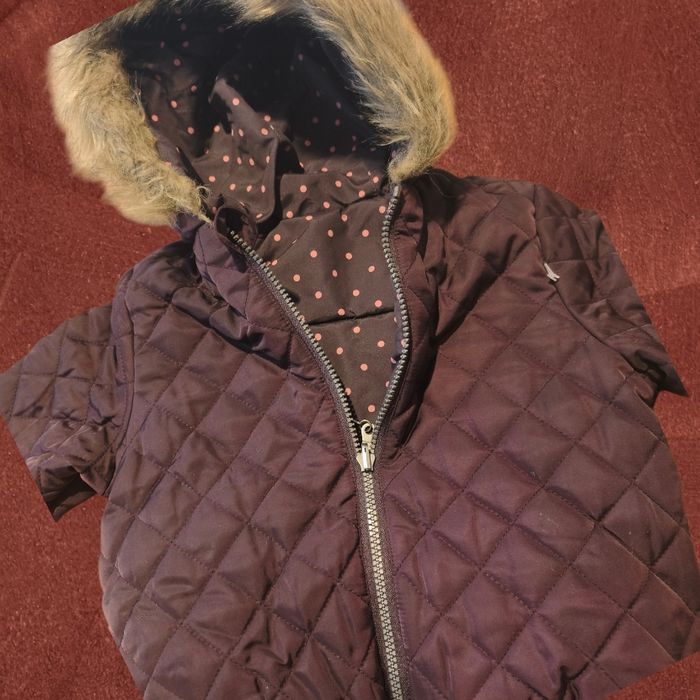 Vertbaudet parka réversible fille neuve étiquettée taille 5 ans - photo numéro 3