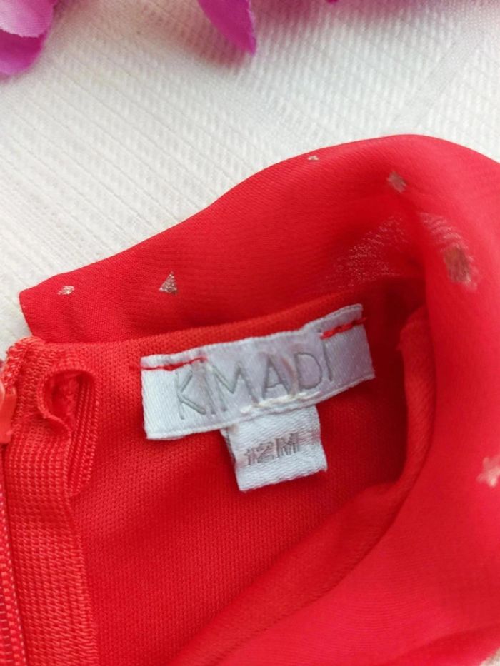 Très belle robe manches courtes Kimadi 12 mois - photo numéro 3