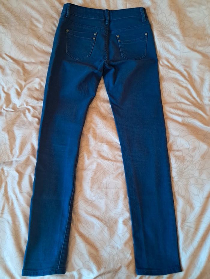 Pantalon en jeans bleu marine - photo numéro 2