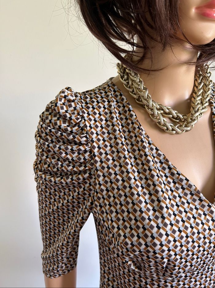 Blouse imprimée à manches courtes Morgan taille S jamais portée - photo numéro 4