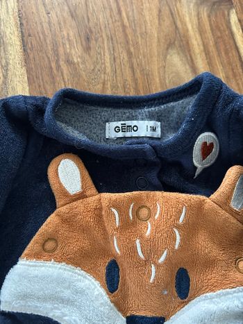 Lot 2 pyjamas 1 mois Sergent Major et Gémo