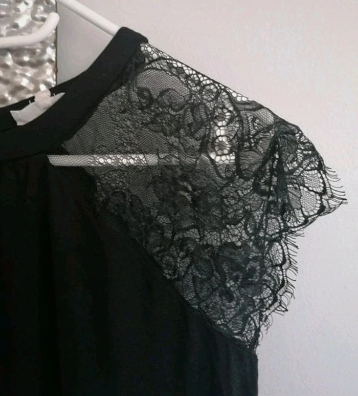Tee-shirt manches dentelle Cache Cache S - photo numéro 3