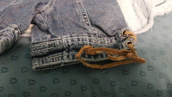 Short long/pantacourt en jean tao 6 mois - photo numéro 5