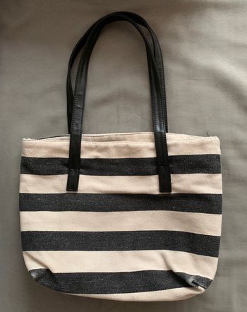 Sac blanc et noir femme