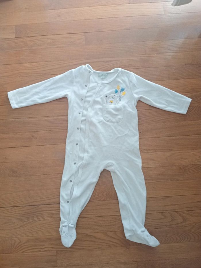 Pyjama velours chaud fille garçon 23 mois Mes Petits Cailloux - photo numéro 7