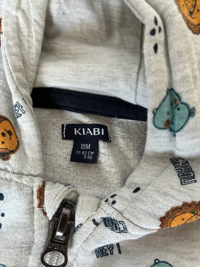Gilet à capuche animaux mixte - photo numéro 2