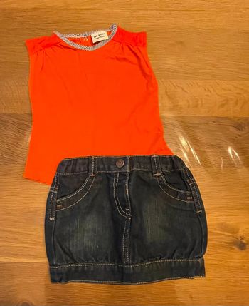 Ensemble jupe tee shirt 12 mois