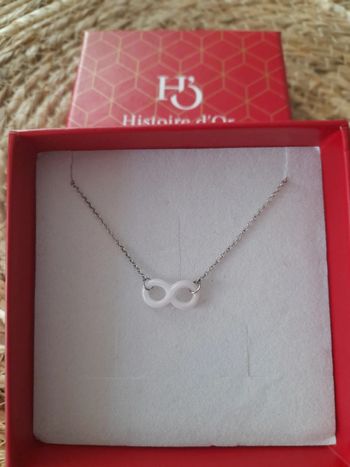 Bracelet Argent signe infini céramique