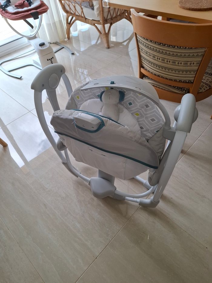 Ingenuity, Balancelle et Transat Portable - Nash, 5 vitesses de balancement, vibrations apaisantes, 12 mélodies, 4 sons de la nature, arche de jeu, dès la naissance à 9 kg - photo numéro 3