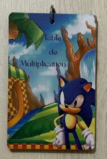 Table de multiplication Sonic