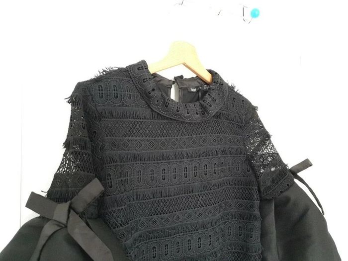 Top dentelle soirée manches longues - photo numéro 8