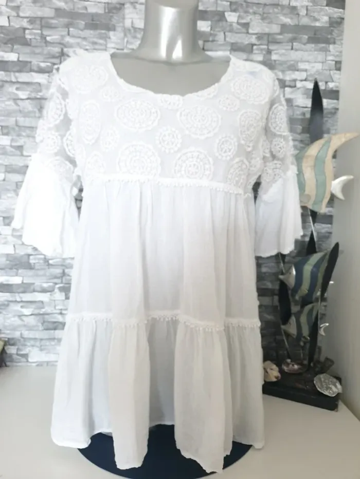 Blouse blanche Taille Unique
