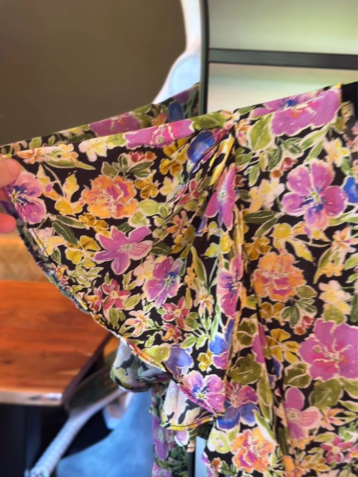 Combinaison large imprimé fleuri Zara taille XS - photo numéro 11