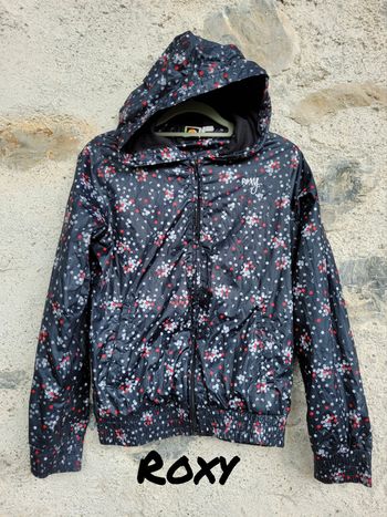 Superbe veste coupe vent à capuche Roxy girl 14 ans