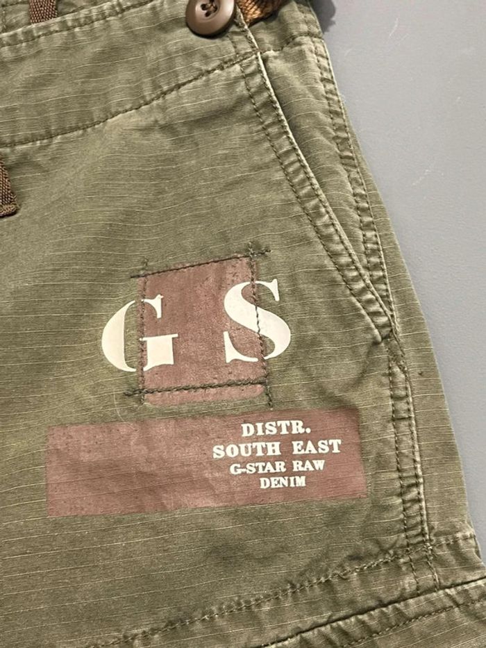 Pantacourt femme  G-Star Raw  XS 34 cargo kaki - photo numéro 2
