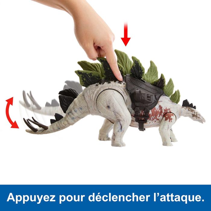 Dinosaute Stegosaurus Jurassic World Dino Trackers  avec hlp24 - photo numéro 3