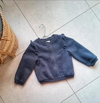 Gilet fille 23 mois marine et doré