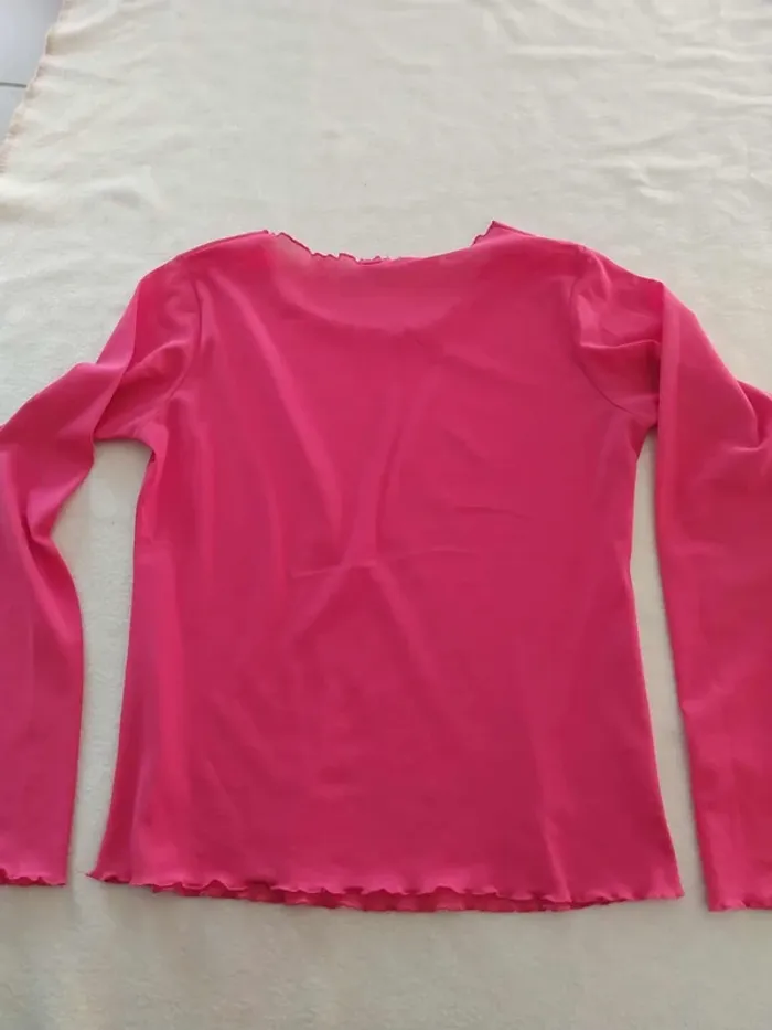 haut transparent fushia T42/44 - photo numéro 2