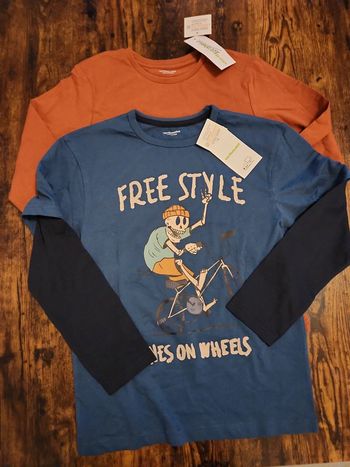 Lot de 2 Tee-shirt manche longue Verbaudet garçon