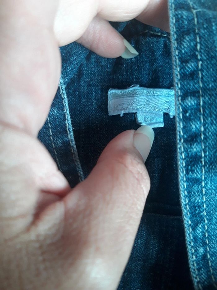Salopette 6 mois en jeans - photo numéro 4